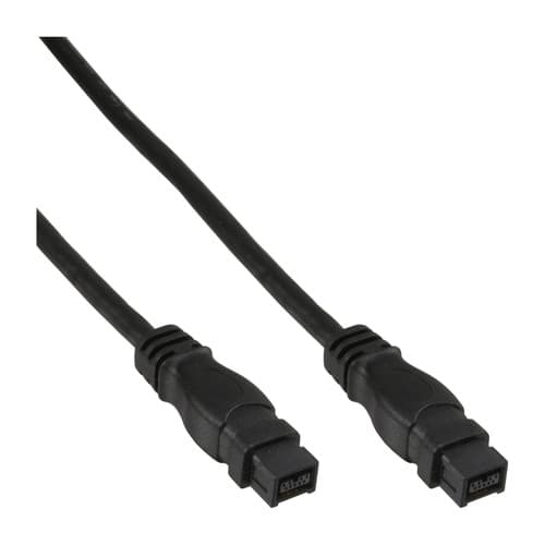 Inline® Firewire Kabel, Ieee1394 9pol Stecker / Stecker, Schwarz, 3m