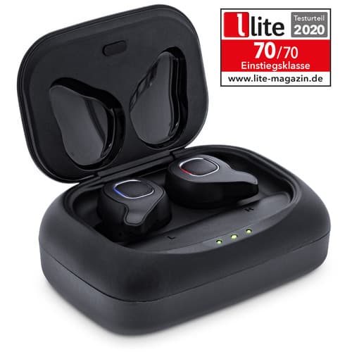 Inline® Pure Air Tws, Bluetooth In-Ear Kopfhörer Mit Tws, Mit Qi-Case Powerbank