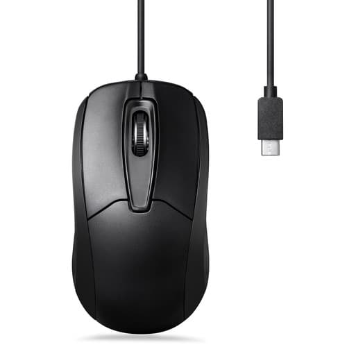 Perixx Perimice-209c, Kabelgebundene Usb-C Maus, Scrollrad, Links-&Rechtshänder