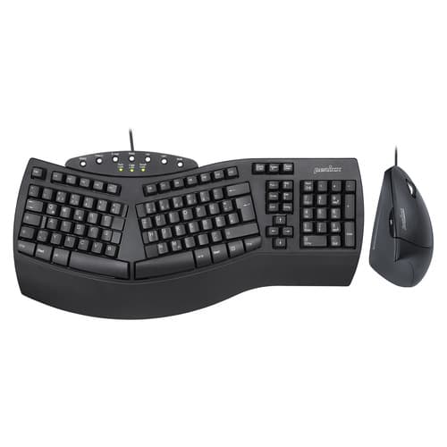 Perixx Periduo-512 De, Tastatur- Und Maus-Set, Kabelgebunden, Ergonomisch