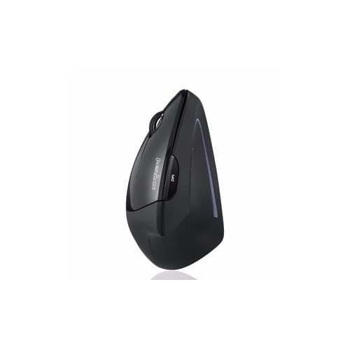 Perixx Perimice-713 L, Ergonomische Maus, Für Linkshänder, Vertikal, Schwarz
