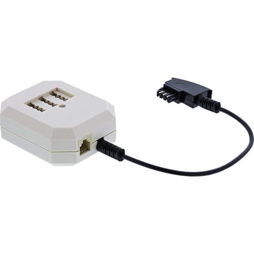 Inline® Tae Adapter, Tae-F Stecker An Tae Nfn + Rj11 (6p4c) Buchse, 0,2m