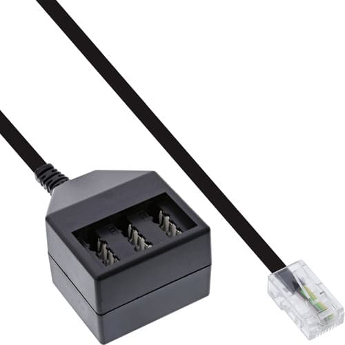 Inline® Tae Adapterkabel, Rj45 Stecker Auf Tae Nfn Dose, 20cm