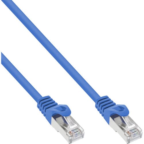 Inline® Patchkabel, F/Utp, Cat.5e, Blau, 0,3m
