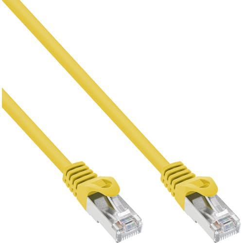Inline® Patchkabel, F/Utp, Cat.5e, Gelb, 0,3m