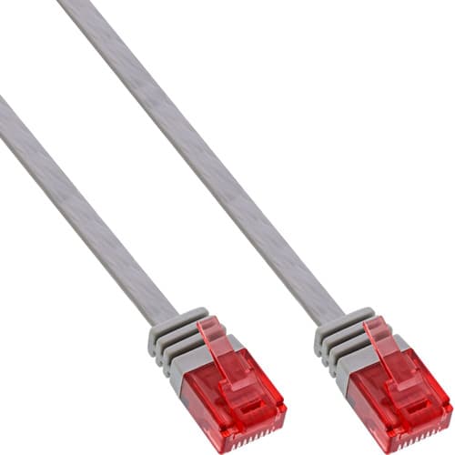 Inline® Patchkabel Flach, U/Utp, Cat.6, Grau, 7m
