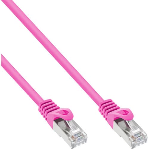 Inline® Patchkabel, Sf/Utp, Cat.5e, Pink, 15m
