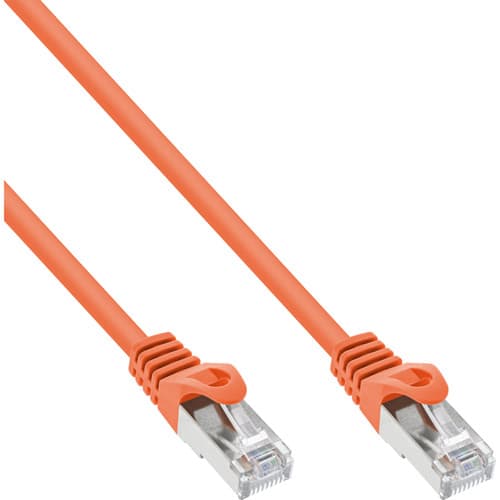 Inline® Patchkabel, Sf/Utp, Cat.5e, Orange, 0,25m