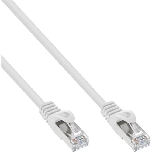 Inline® Patchkabel, Sf/Utp, Cat.5e, Weiß, 0,5m
