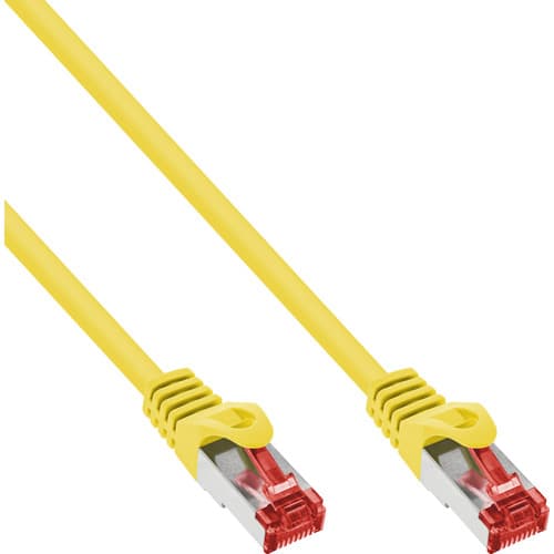 Inline® Patchkabel, S/Ftp (Pimf), Cat.6, 250mhz, Pvc, Kupfer, Gelb, 40m