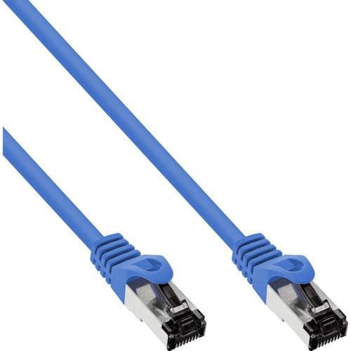 Inline® Patchkabel, S/Ftp (Pimf), Cat.8.1, 2000mhz, Halogenfrei, Blau, 3m