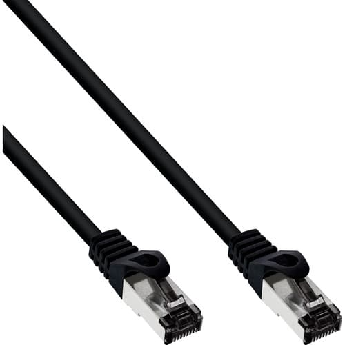 Inline® Patchkabel, S/Ftp (Pimf), Cat.8.1, 2000mhz, Halogenfrei, Schwarz, 5m