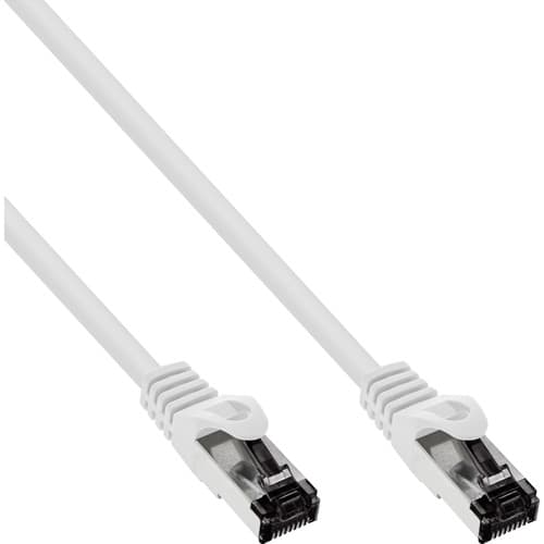 Inline® Patchkabel, S/Ftp (Pimf), Cat.8.1, 2000mhz, Halogenfrei, Weiß, 15m