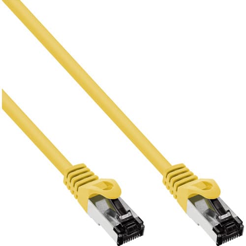 Inline® Patchkabel, S/Ftp (Pimf), Cat.8.1, 2000mhz, Halogenfrei, Gelb, 1,5m