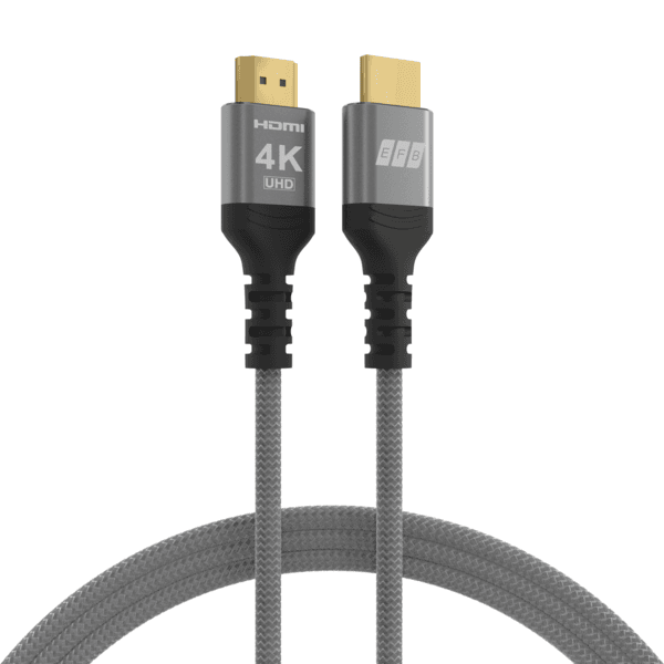 Hdmi Kabel High-Speed M. Ethernet 4k60hz 18 Gbit/S, 10m Grau Komp. Mit Hdmi 2.0