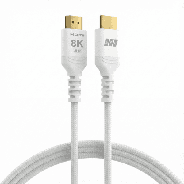 Hdmi Kabel Ultra High-Speed 8k60hz 48 Gbit/S, 3m Weiß Komp. Mit Hdmi 2.1/2.0