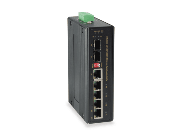 Industrial Gigabit Eth. Swicht - 4xpoe, +1xsfp+1xcombo -40 To 75c 48vdc