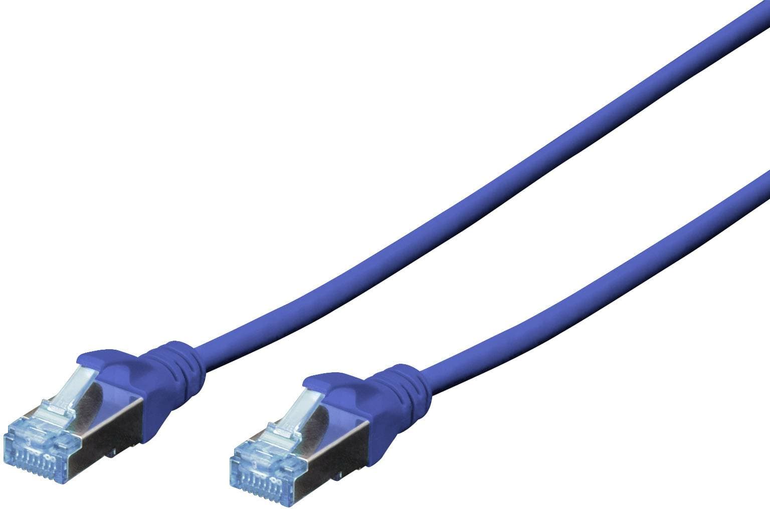 Digitus Patchkabel Rj45 Sf/Utp Cat5e 0.50m Blau Hebelschutz Polybeutel