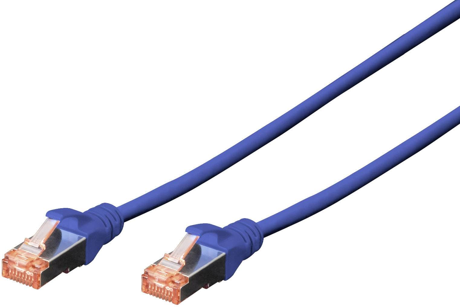 Digitus Patchkabel Cat6 S/Ftp 2xrj45 1.0m Blau Hebelschutz Polybeutel