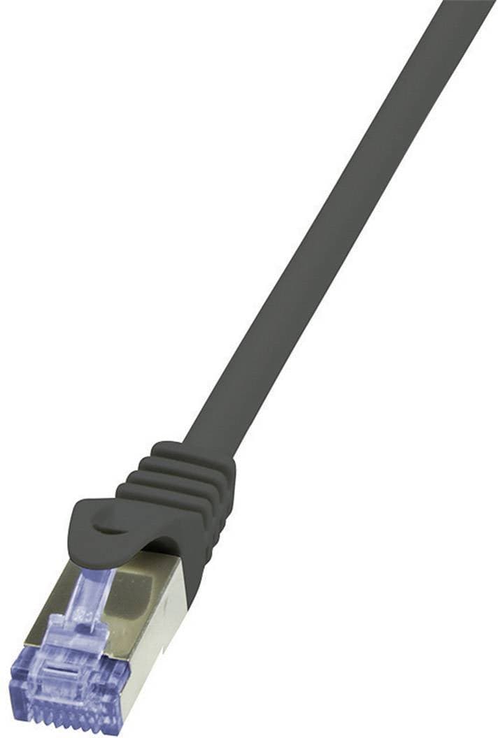 Logilink Patchkabel Cat6a S/Ftp Awg26 Pimf 0,50m Schw.