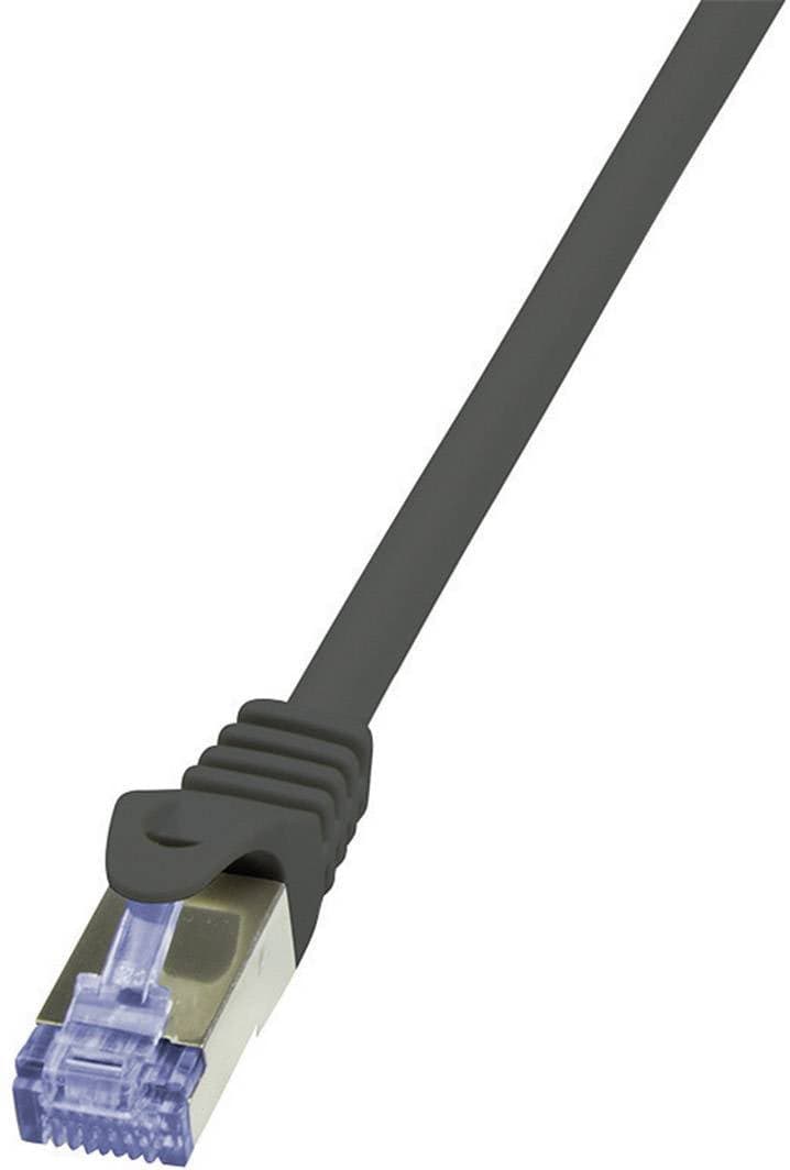 Logilink Patchkabel Cat6a S/Ftp Awg26 Pimf 5,00m Schw.