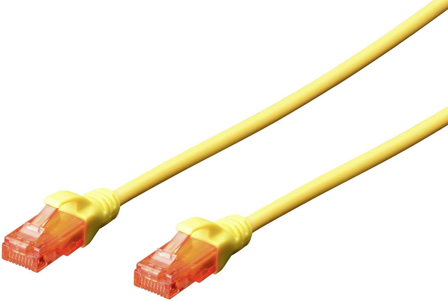 Digitus Patchkabel Rj45 U/Utp Cat6 2.00m Gelb Hebelschutz Polybeutel