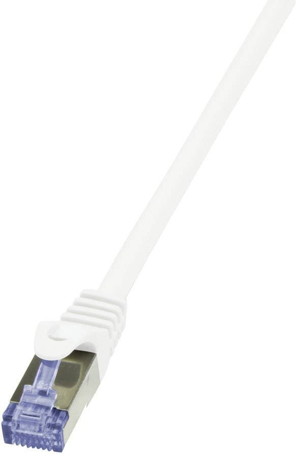 Logilink Patchkabel Mit Cat7-Rohk. Primel. S/Ftp Weiß 0,25m