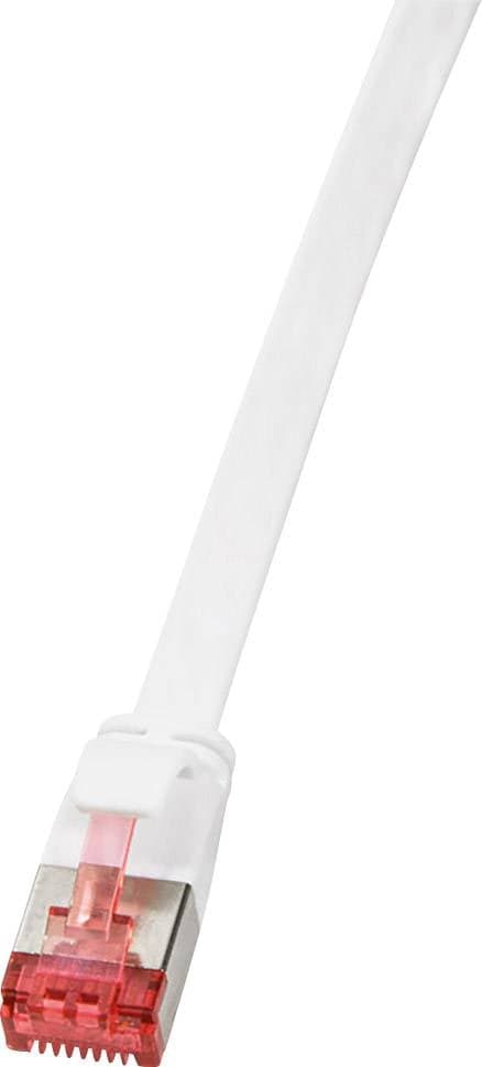 Logilink Flachpatchkabel Rj45 U/Ftp Cat6a 5.00m Weiß