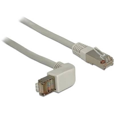 Delock Patchkabel Gewinkelt Rj45 S/Stp Cat6a 0.50m Grau