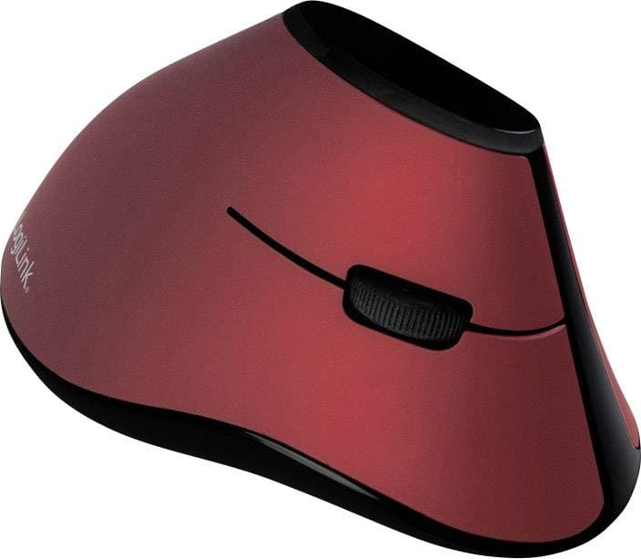 Logilink Maus Funk Ergonomisch Vertical 5 Tasten 1000dpi Rot