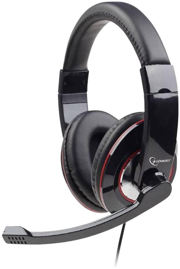Gembird Headset Stereo Schwarz/Rot Usb