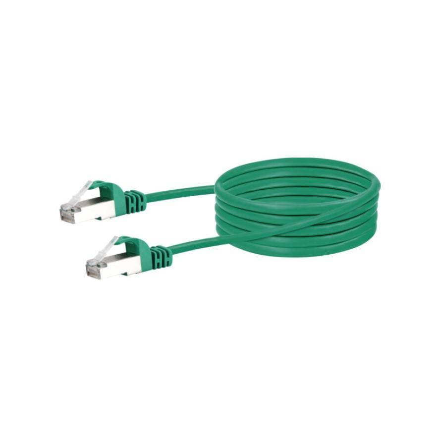 Schwaiger Cat 6 Netzwerkkabel S/Ftp Mit 1000 Mbits 1m Grün