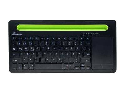 Mediarange Tastatur Wireless 78 Tasten Touchpad De Schwarz