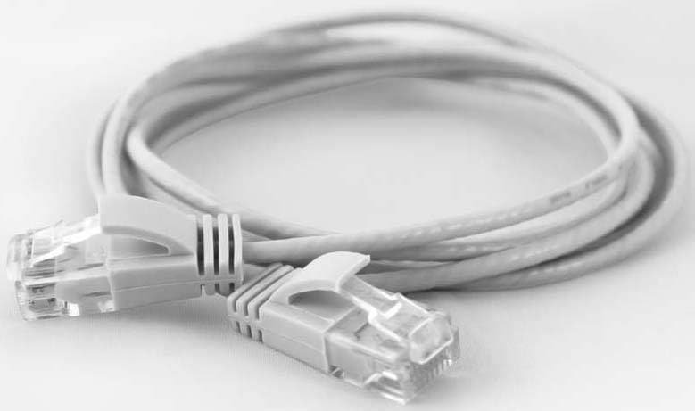 Wantec Patchkabel Utp Cat6a D=2,8mm 2,00m Weiß