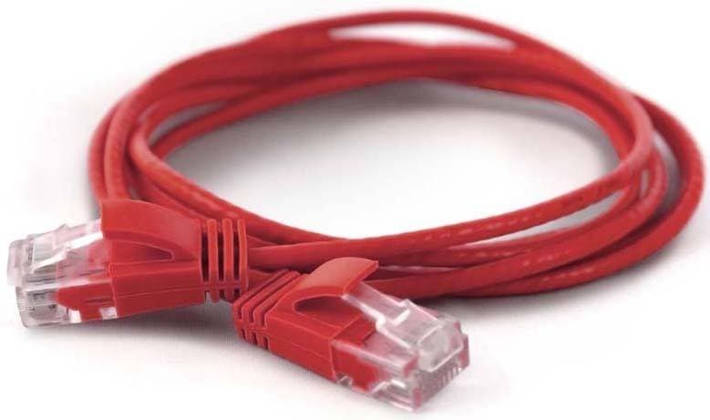 Wantec Patchkabel Utp Cat6a D=2,8mm 1,00m Rot