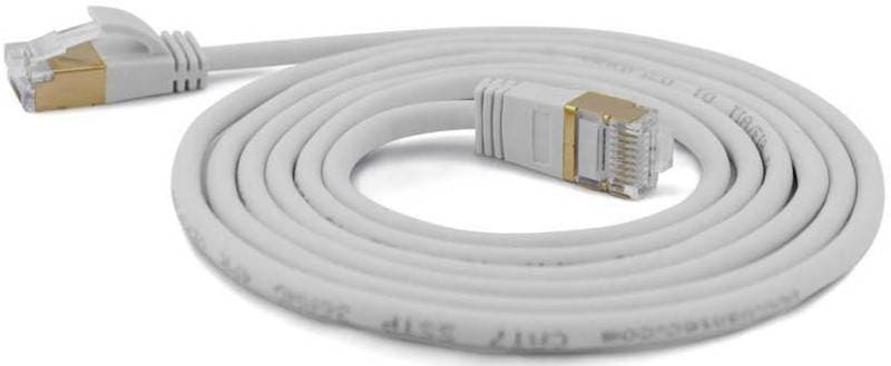 Wantec Patchkabel Sstp Cat7 Ste. Cat6a D=4mm 0,20m Grau