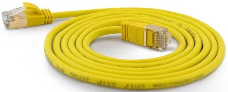 Wantec Patchkabel Sstp Cat7 Ste. Cat6a D=4mm 2,00m Gelb