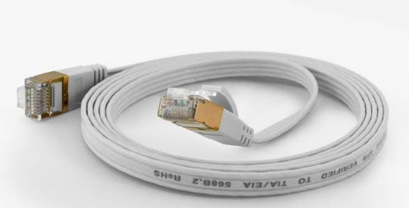 Wantec Patchkabel Ftp Cat6 Q=1,6x6,5mm 0,10m Weiß