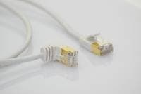 Wantec Patchkabel Sstp Cat7 Ste.Cat6a D=4mm Up 90+180° 1m Gr