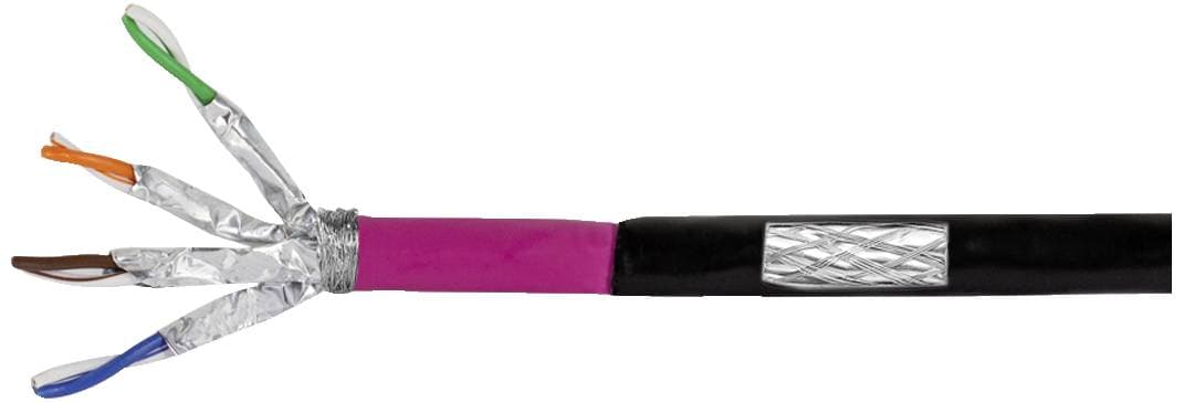 Logilink Erdverlegekabel S/Ftp Cat7 Awg23 1000mhz Schw. 100m