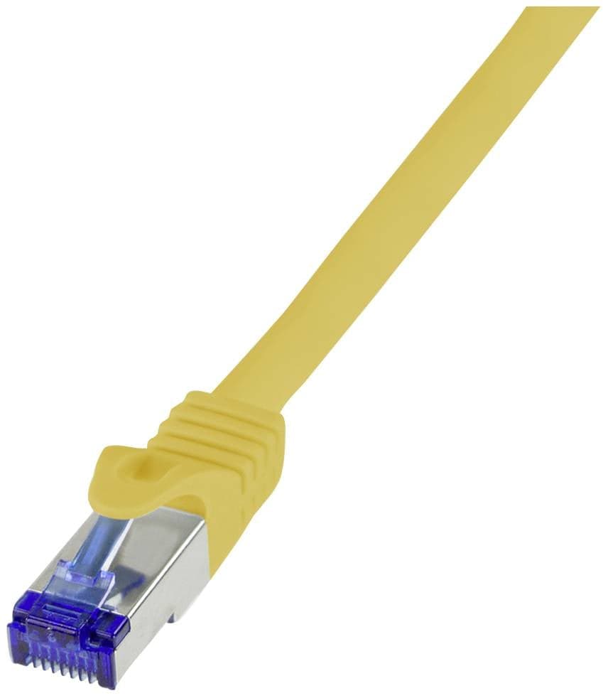 Logilink Patchkabel Ultraflex, Cat.6a, S/Ftp, Gelb, 1 M