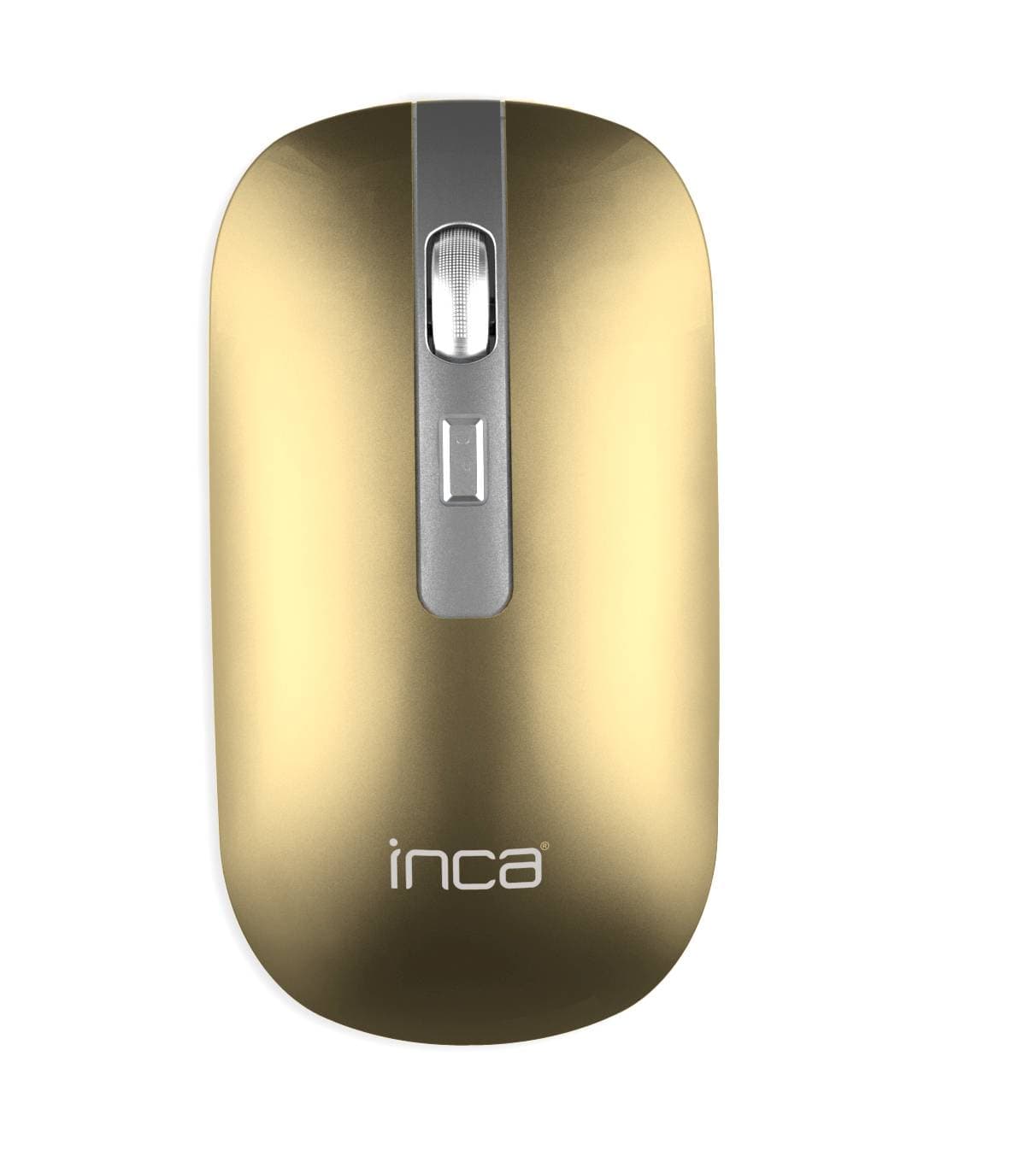 Inca Wrls Maus 1600dpi/4tasten/2.4ghzusb-A/-C/Metallic Gb