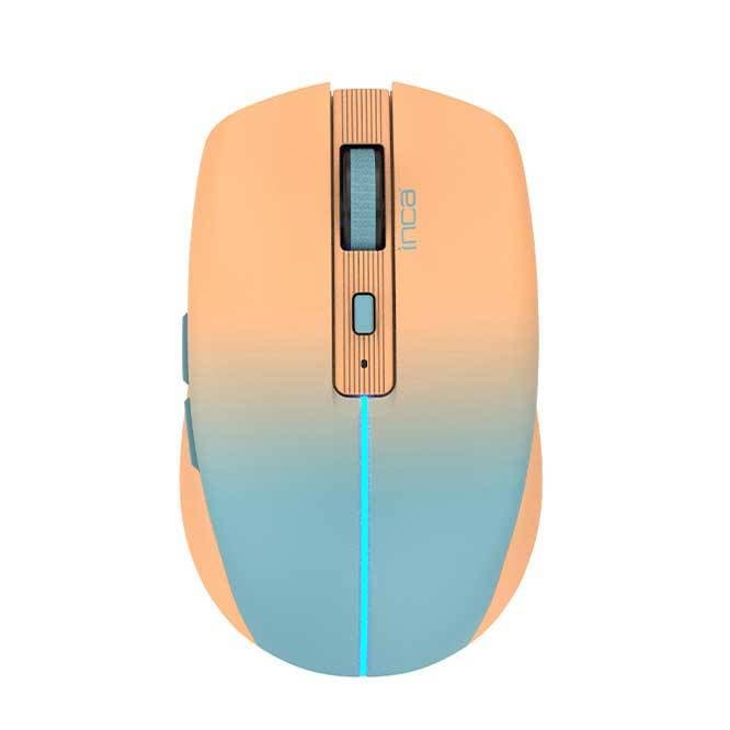 Inca Wrls Maus 1600dpi/2xbt5.1/6tasten/Led/2.4ghzusb-C