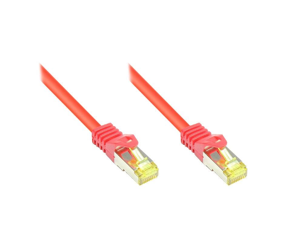 Good Connections Patchkabel M. Cat.7 Rohkabel Rot 0,25m
