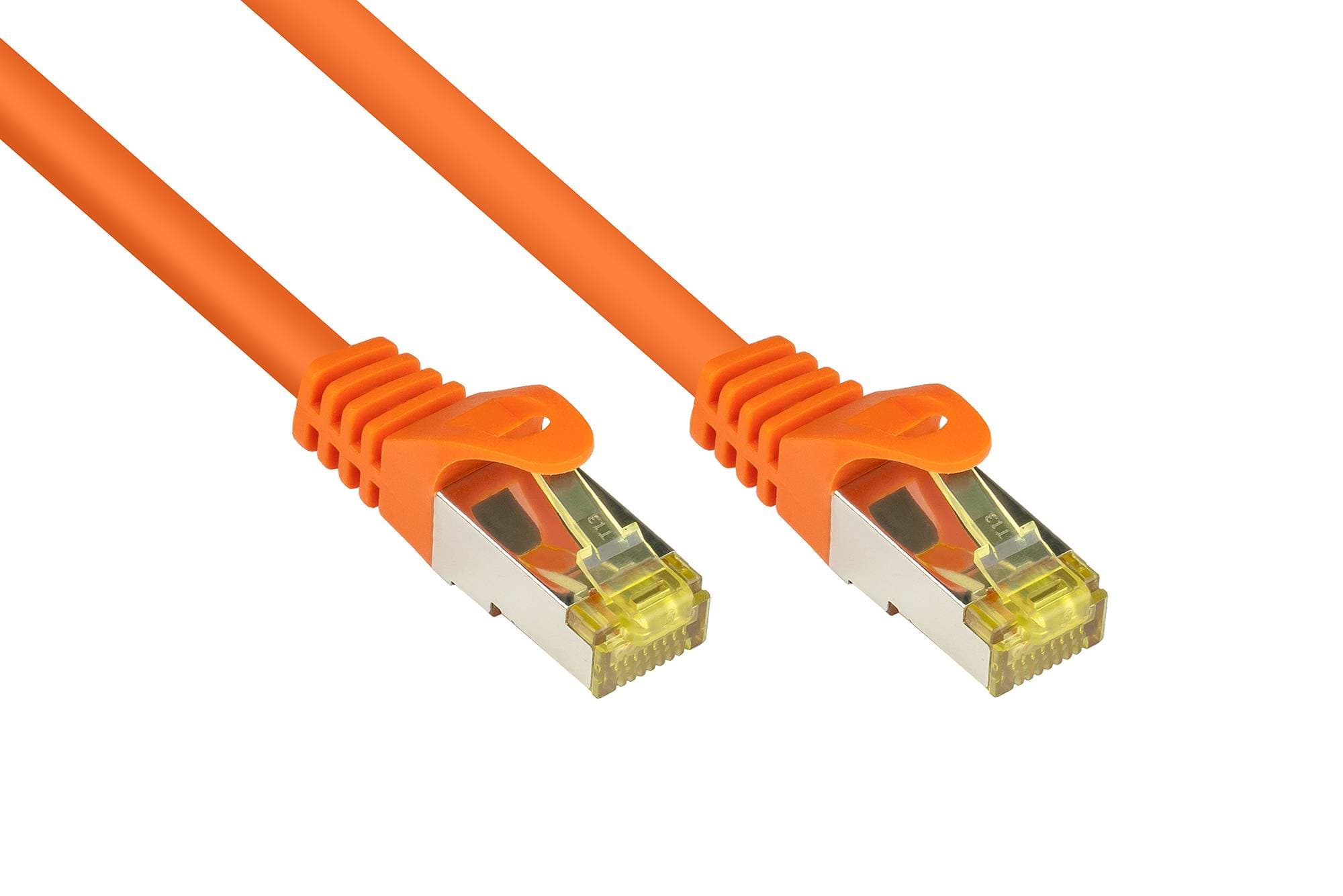 Good Connections Patchkabel M. Cat.7 Rohkabel Orange 0,5m