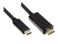 Good Connections Adapterkabel Usb-C An Hdmi 2.0 Schw. 3m
