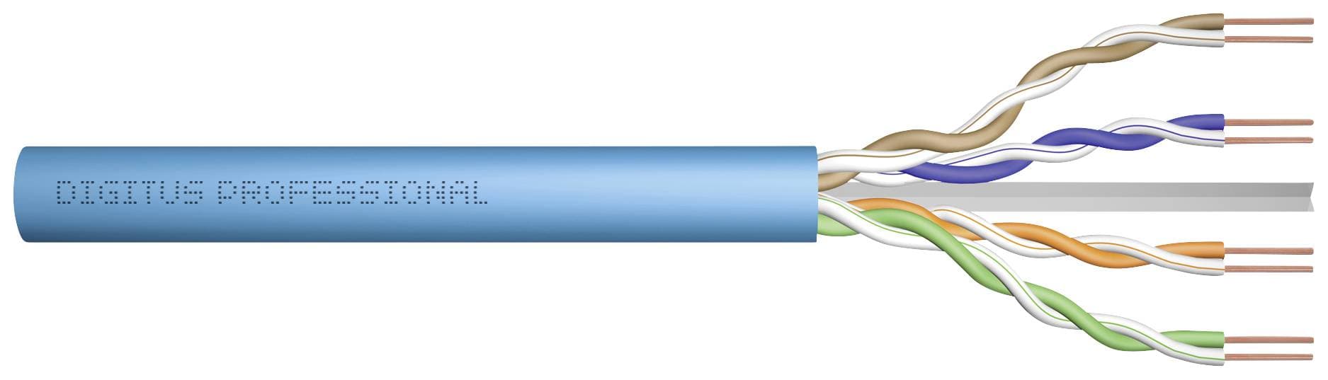 Digitus Cat.6a U/Utp Verlegekabel, Simplex 305m Grau