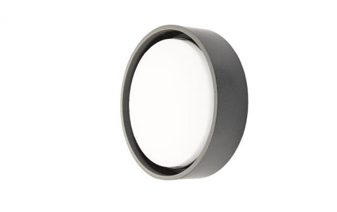 Sgl Wandleuchte Frame Round Ip65 605061 670-900lm 3000k Dim Ik10 D270mm Grafit