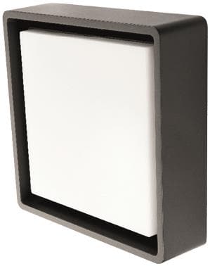 Sgl Wandleuchte Frame Square Ip65 605261 500-662lm 3000k Dim Ik10 240x240 Grafit