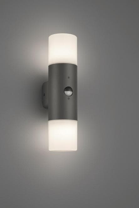 Trio Fassadenleuchte Hoosic 222260242 Excl. 2xe27 Max. 60w Aluguss Anthr. Bwm
